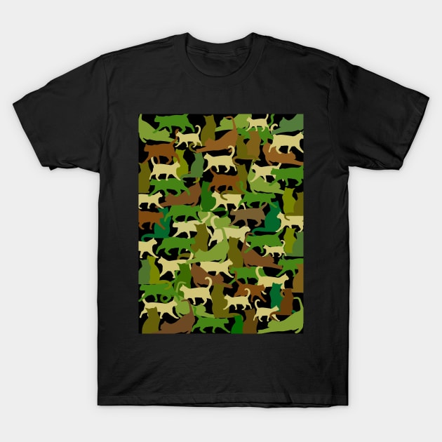 Cat Camo Cats T Shirt TeePublic